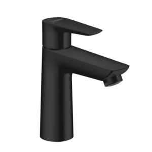hansgrohe Talis E Mitigeur de lavabo 110 CoolStart avec tirette et garniture de vidage, noir mat