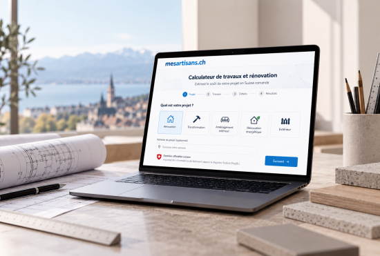 Calculateur de travaux. prix et estimation en Suisse